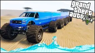 The MONSTER TRUCK LIMOUSINE on GTA 5!