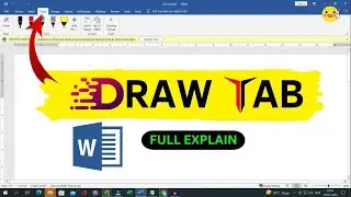 Uses of Draw Tab In Ms word | How to Use Draw Tab |