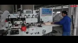Четырехсторонний продольно-фрезерный станок с пильным узлом для тарной доски QUADRO. Модель 620SAW