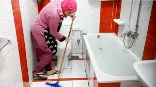 روتين غسيل وتنظيف عميق للحمام 🌿واخيرا الشكل النهائي بعد التنظيف💃 والنتيجه خمسه وخميسه علينا🖐