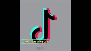 ✨Tiktok logo using HTML CSS✨ || Tiktok using HTML | CSS | JS | JavaScript 