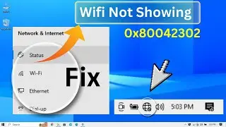 How to Fix WiFi Not Showing On Taskbar in Windows 10 | WiFi Option Not Showing