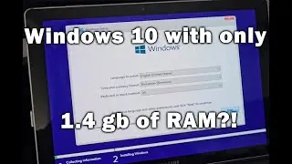 Wait what? Only 1,4gb RAM New Windows version?! Testing new idea/Windows for Old computers!