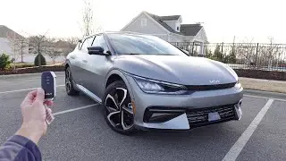 2023 KIA EV6 GT Line AWD: Start Up, Walkaround, Remote Smart Park, Test Drive and Review