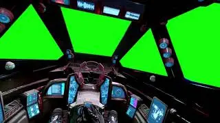 4k Space Ship Fighter - GREEN SCREEN[FREE USE]
