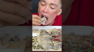 Ginataang Tilapia #shortvideo #eating #eatingshow