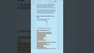 Disable right click on your blog