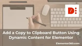 Add a Copy to Clipboard Button Using Dynamic Content for Elementor