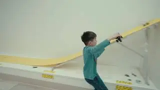 Lewison playing at LEGO Bricks store at a birthday party