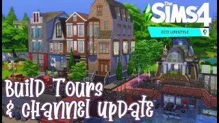 THE SIMS 4 ECO SHELL BUILD TOURS & CHANNEL UPDATE