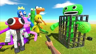 Help The Rainbow Friends Rescue Jumbo Josh - Animal Revolt Battle Simulator