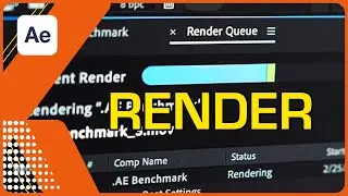 ▶️ After Effects Render - Speed up Render Time WITHOUT loosing VIDEO QUALITY