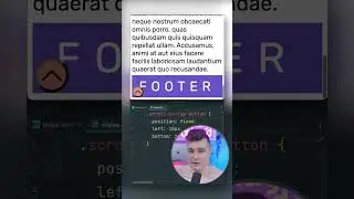 CSS Position sticky для кнопки «Scroll to top» 