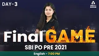 SBI PO 2021 | English | Live SBI PO Paper #FinalGame #3