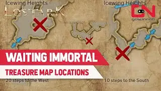 Lost Ark WAITING IMMORTAL'S Icewing Heights Treasure Secret Map Location