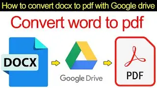 How to convert word to pdf? Ms Word .doc, .docx file to .pdf format with Google Drive?