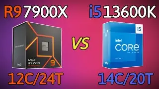 Core i5 13600K vs Ryzen 9 7900X - Which one is better with RTX 4090 24GB?