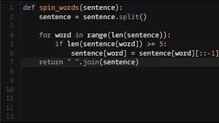 Python - Stop gninnipS My sdroW! | Codewars 6KYU