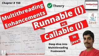 # 150 The difference between the Runnable and Callable interfaces in Java | java 8 | Java|RedSysTech