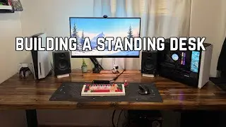 Building A Standing Desk | DIY | How to build a stand up electric desk 