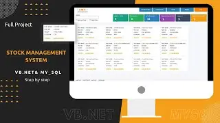 Stock Management System in VB Net and My SQL Database | Step by Step | Full Projects
