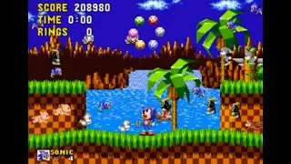 Sega Mega Drive 2 Smd 16 bit Sonic The Hedgehog 1 part Bonus Stage