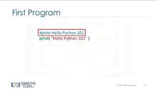 1. Write Your first program