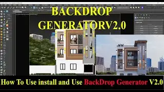 How to Install BackDrop Generator v2.0 in 3DSMAX| BacckGround Creater