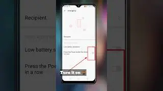 Power Button Emergency call  Enable/Disable on Infinix 