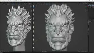 Sculpting Wolverine In Blender | Speed Sculpt