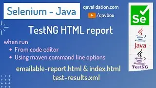 TestNG html report in detail | emailable-report or index.html | maven command line run