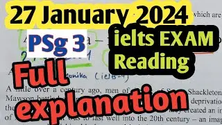 ielts reading tips and tricks | 27 January 2024 ieltsexam reading answers | ielts 9