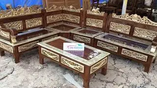 Kursi Sudut Jati Jepara, Kursi Sudut Kayu Minimalis Terbaru