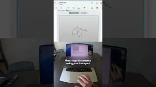 Hand-sign documents using your trackpad 