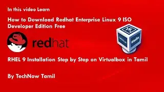 Redhat 9 Installation Step by Step on Virtualbox in Tamil |Learn How to Download RHEL 9 ISO for Free