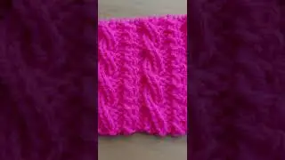Объёмный, красивый узор спицами для свитера, жилета, кардигана.