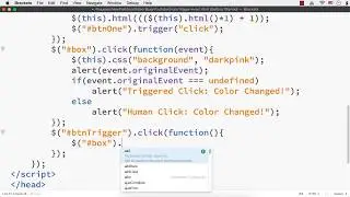 jQuery: How to Trigger an Event using trigger() Method in jQuery