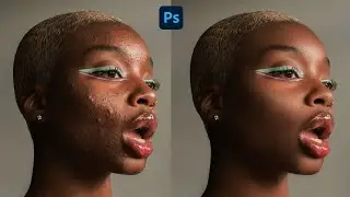 High-End Skin Retouching Beginner Photoshop Tutorial | Cleansing the face 