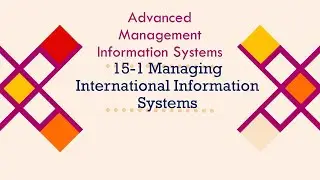 15 -  Managing International Information Systems