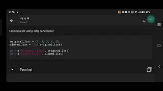 Python | Cloning or Copying a List. Using list() Constructor