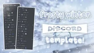 ｡˚⋆❄️﹕ aesthetic blue winter discord server template FREE 、ely. °｡˚✿