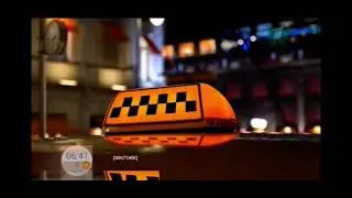 Рекламная заставка (Первый Канал Март весна такси утро)