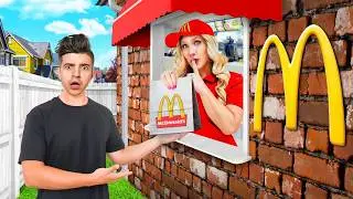 I Built a SECRET McDonald’s in My Room!