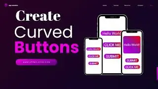 Android Studio Custom Button || Round Button in Android || Curved Button XML