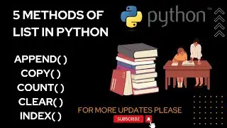 Five Methods of List in Python