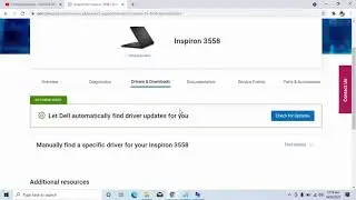 How do I update my BIOS and driver on my Dell laptop?