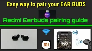 How to pair MI REDMI Earbuds master bud with another bud connecting each other