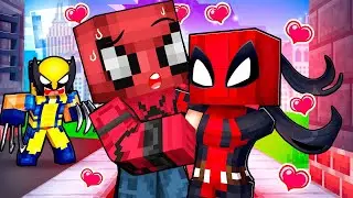 ÖRÜMCEK ADAM OKULUNDA KIZ DEADPOOL💋😻🕷 - Minecraft