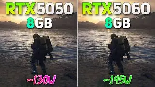RTX 5050 vs RTX 5060 | Gaming Benchmark - Test in 9 Games |