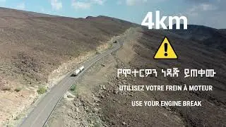 Djibouti : La descente de Soudda (RN11)